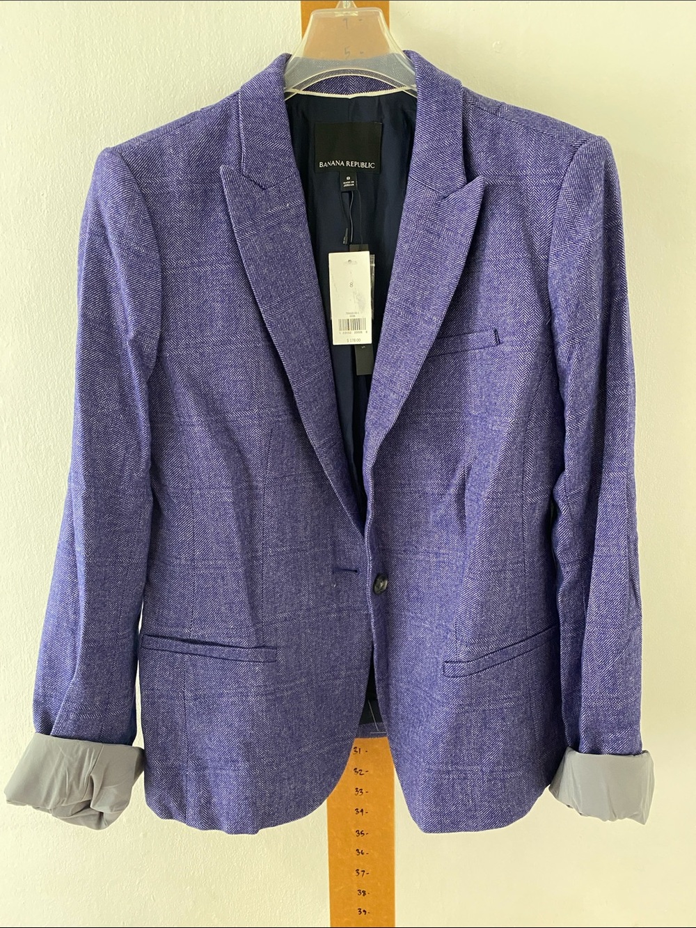 Banana Republic Women's Purple Blazer - Single-Button Tailored Jacket